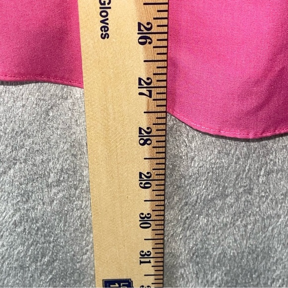 Foxcroft Pink Wrinkle Free Cotton Blend Button Down Top Size 6 - Picture 10 of 10